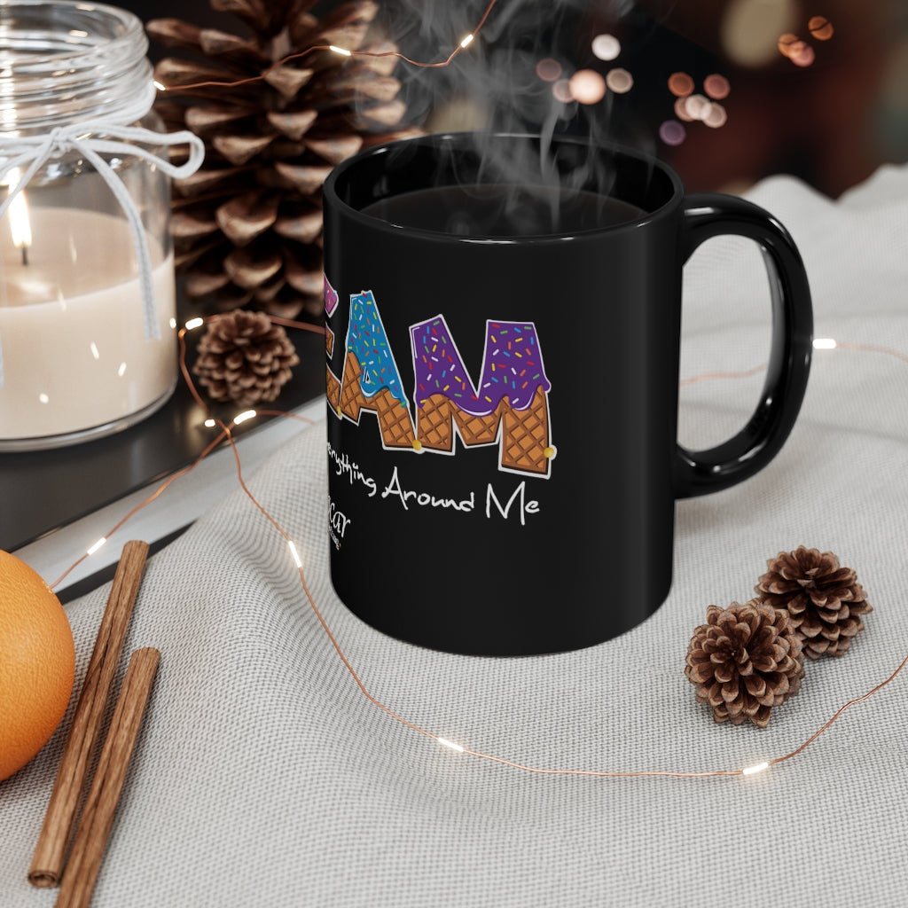 C.R.E.A.M. Black mug 11oz