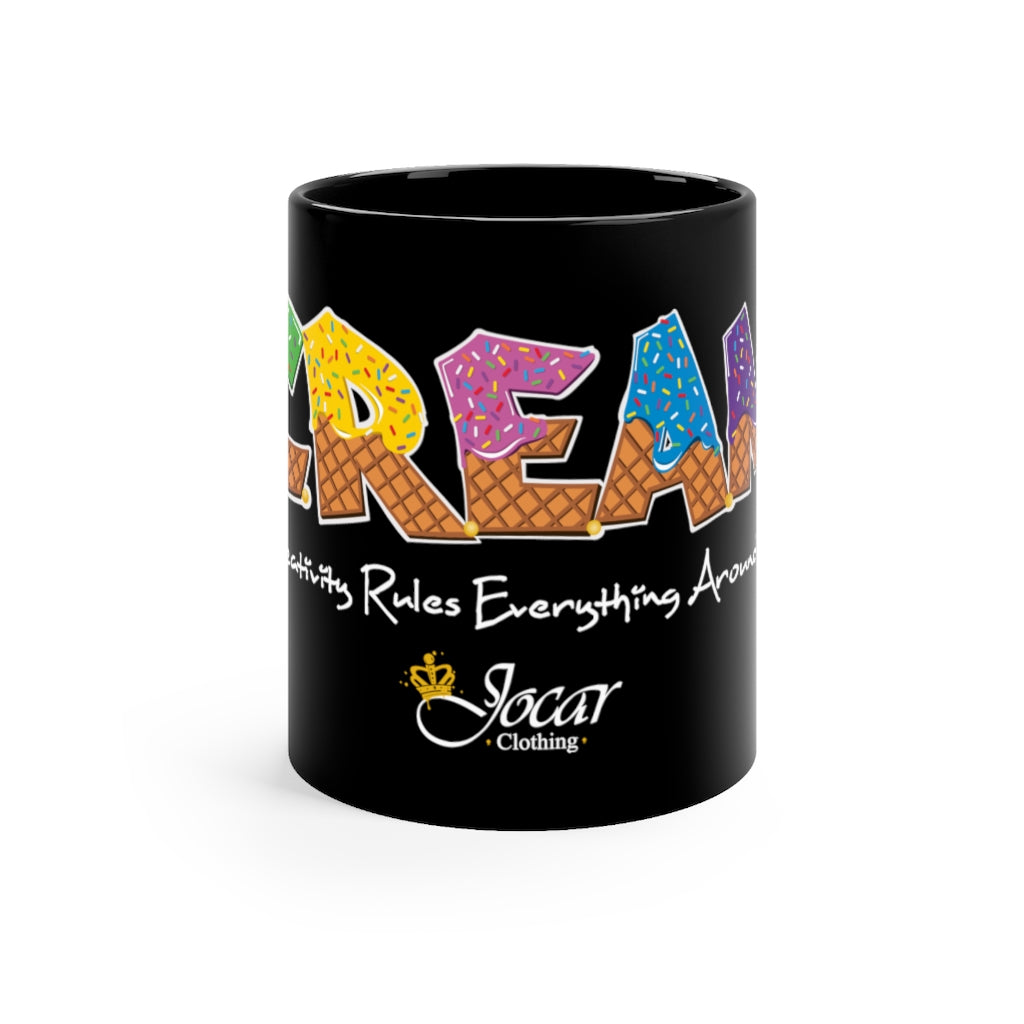 C.R.E.A.M. Black mug 11oz