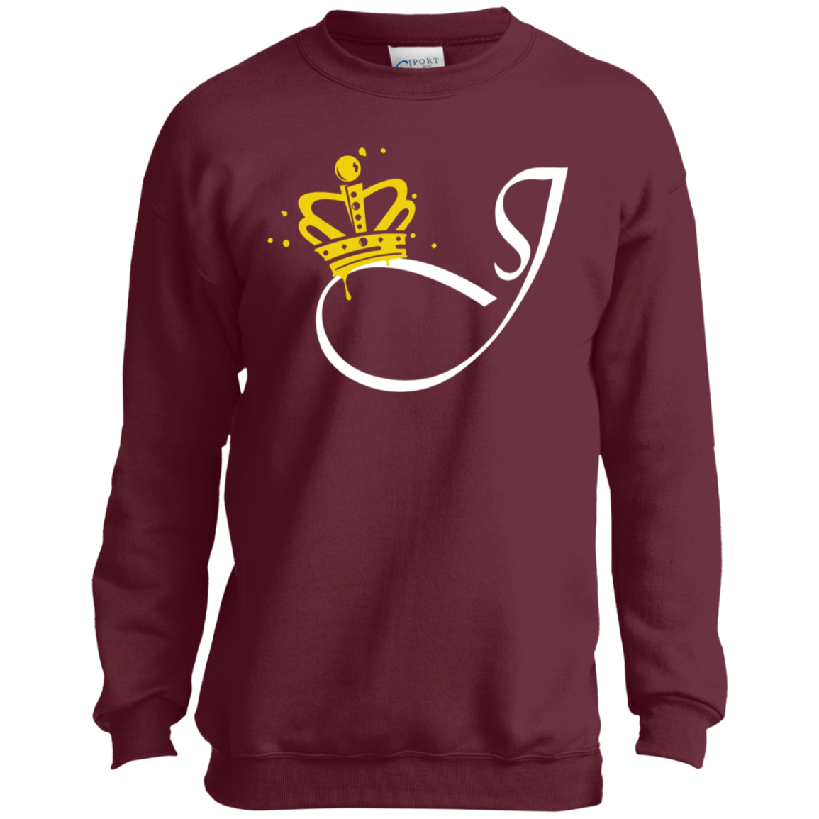 Jocar Clothing J with Crown Youth Crewneck Sweatshirt