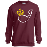 Jocar Clothing J with Crown Youth Crewneck Sweatshirt