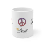 Love, Peace & Cre8ivity Ceramic Mug 11oz