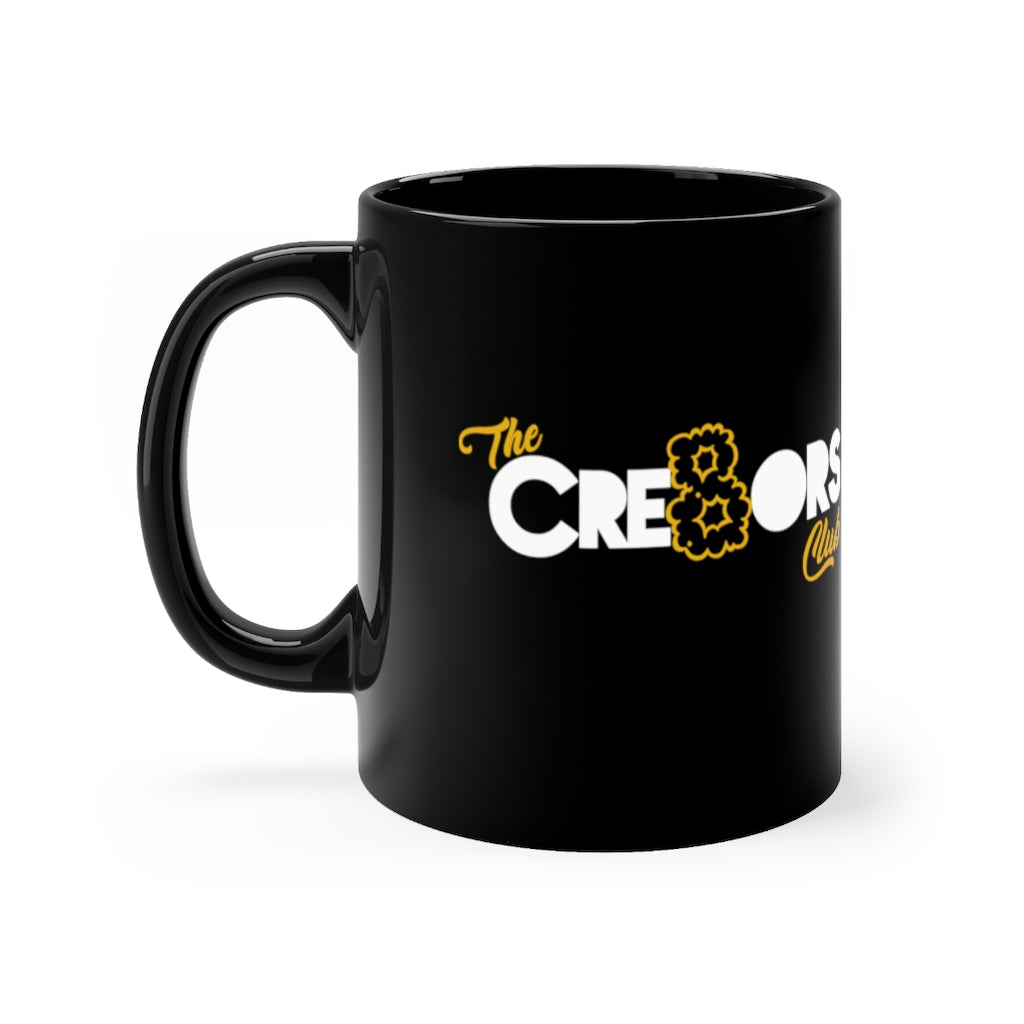 Captain Cre8 Black mug 11oz