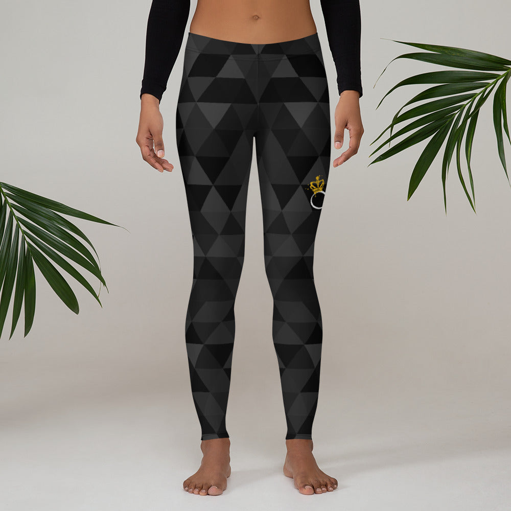 Jocar's Black Geometric Leggings