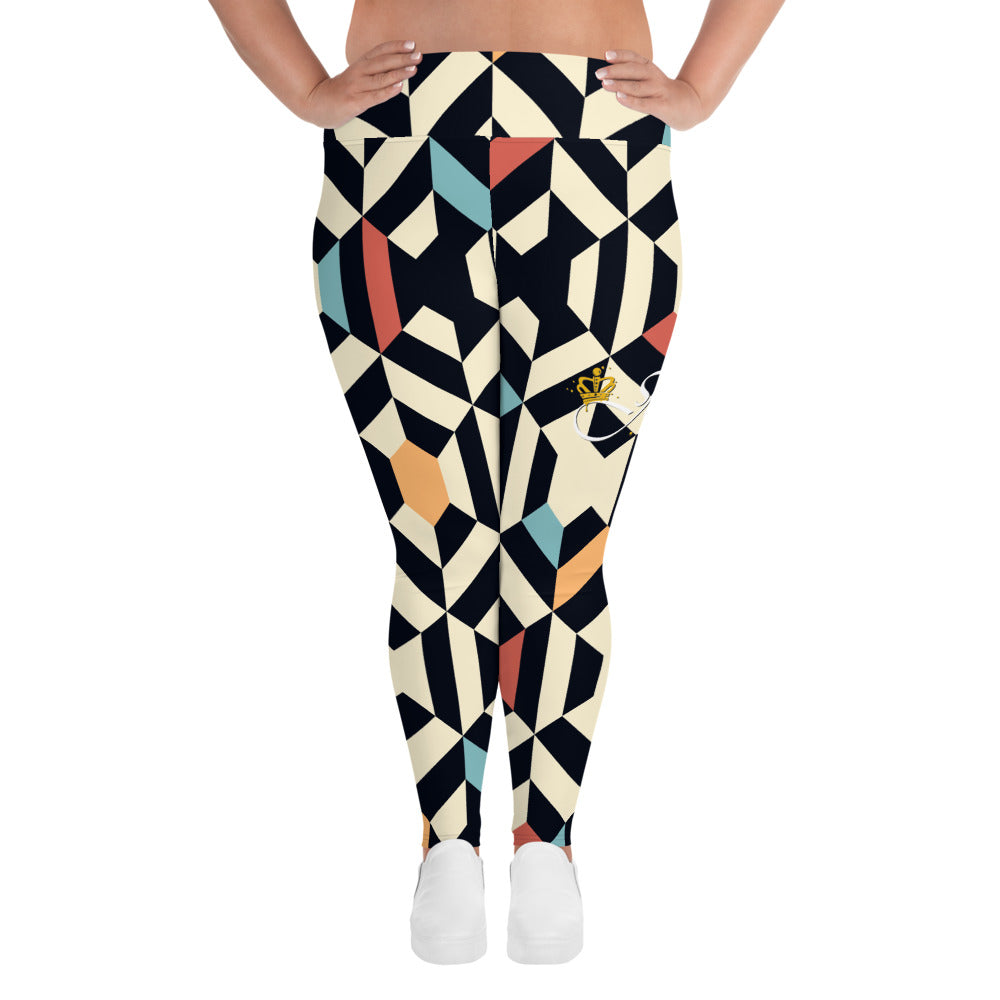 Jocar's Kaleidoscope Plus Sized Leggings