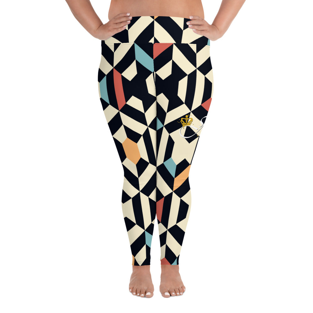 Jocar's Kaleidoscope Plus Sized Leggings