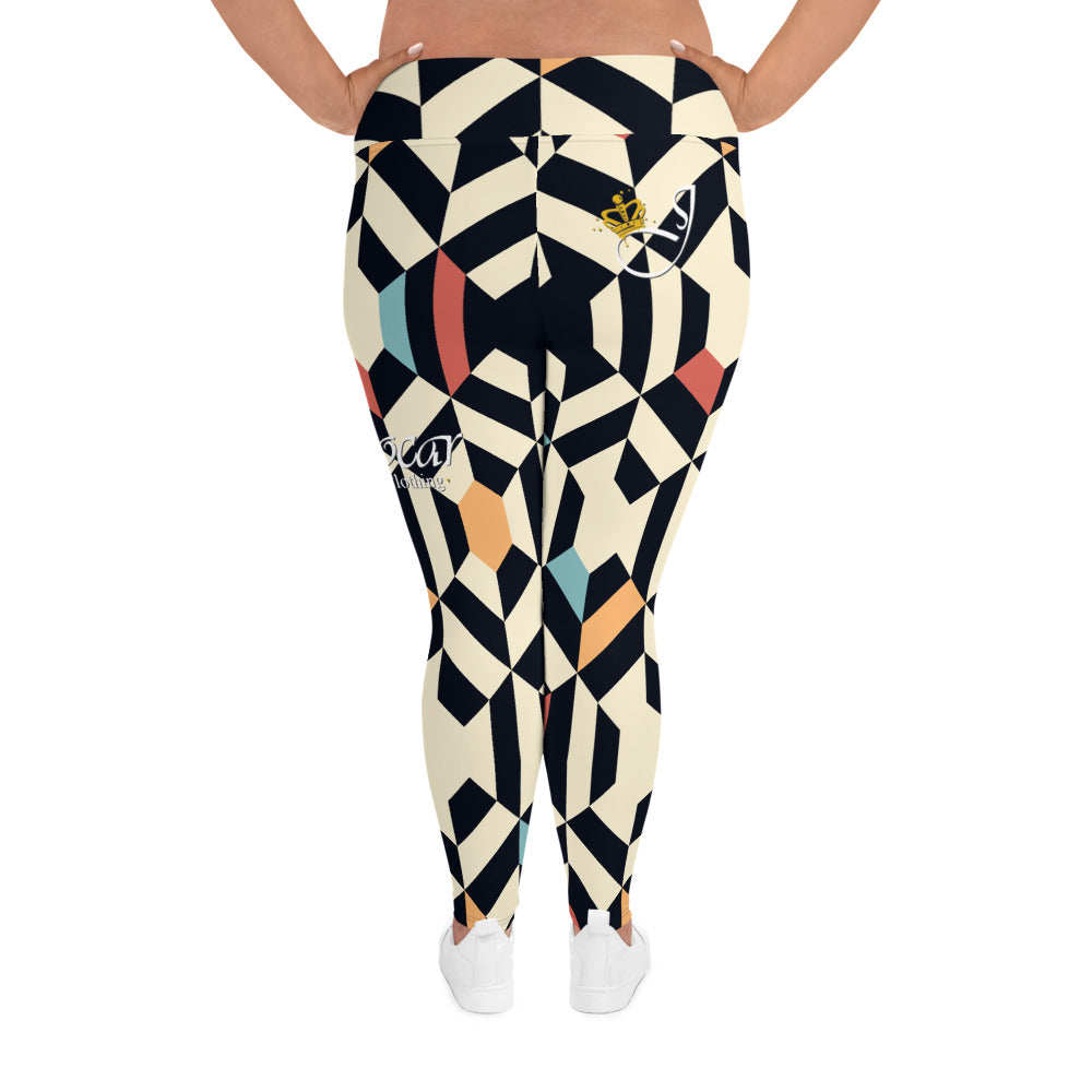 Jocar's Kaleidoscope Plus Sized Leggings